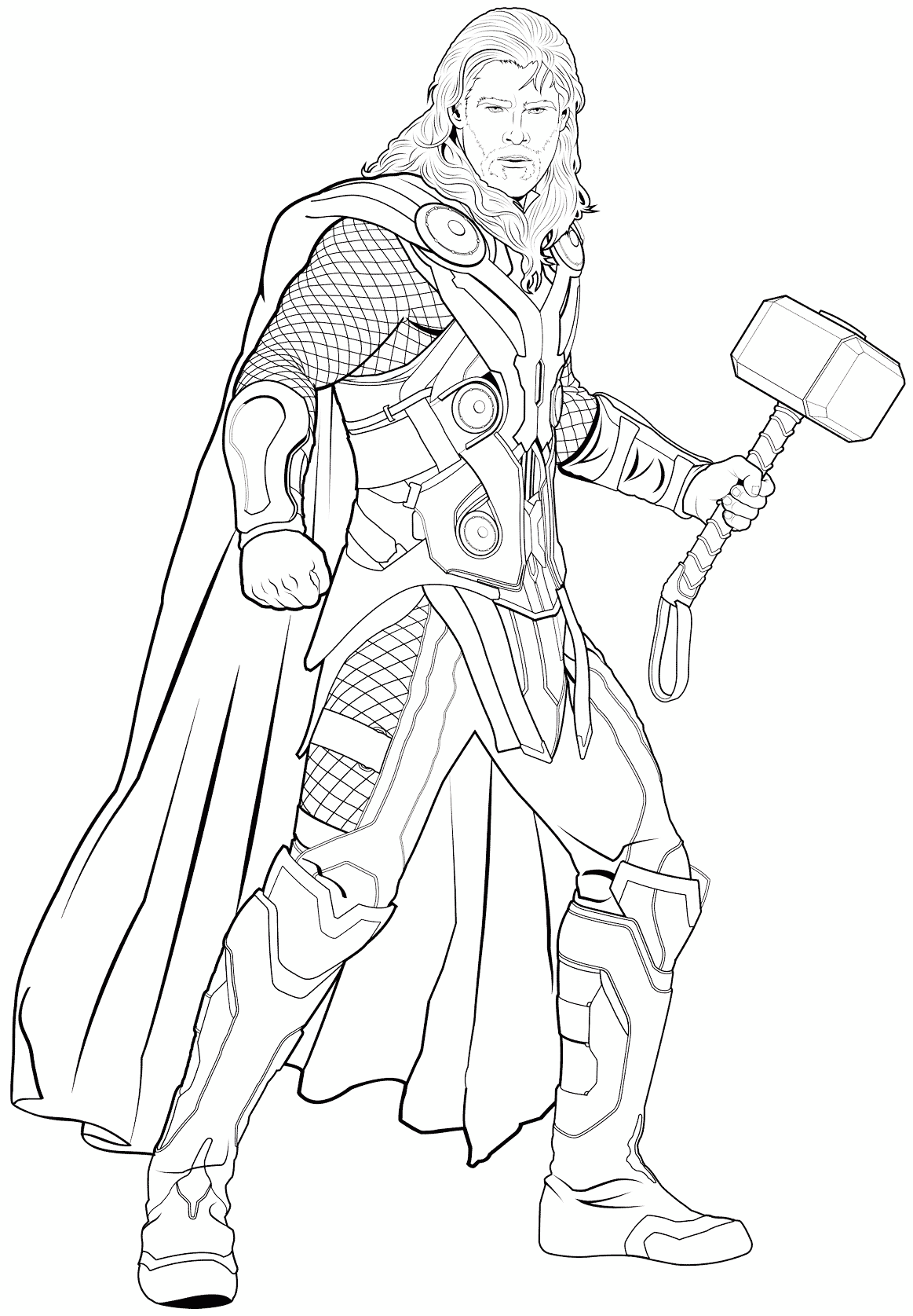 Desenho de Os Vingadores (Avengers) para imprimir