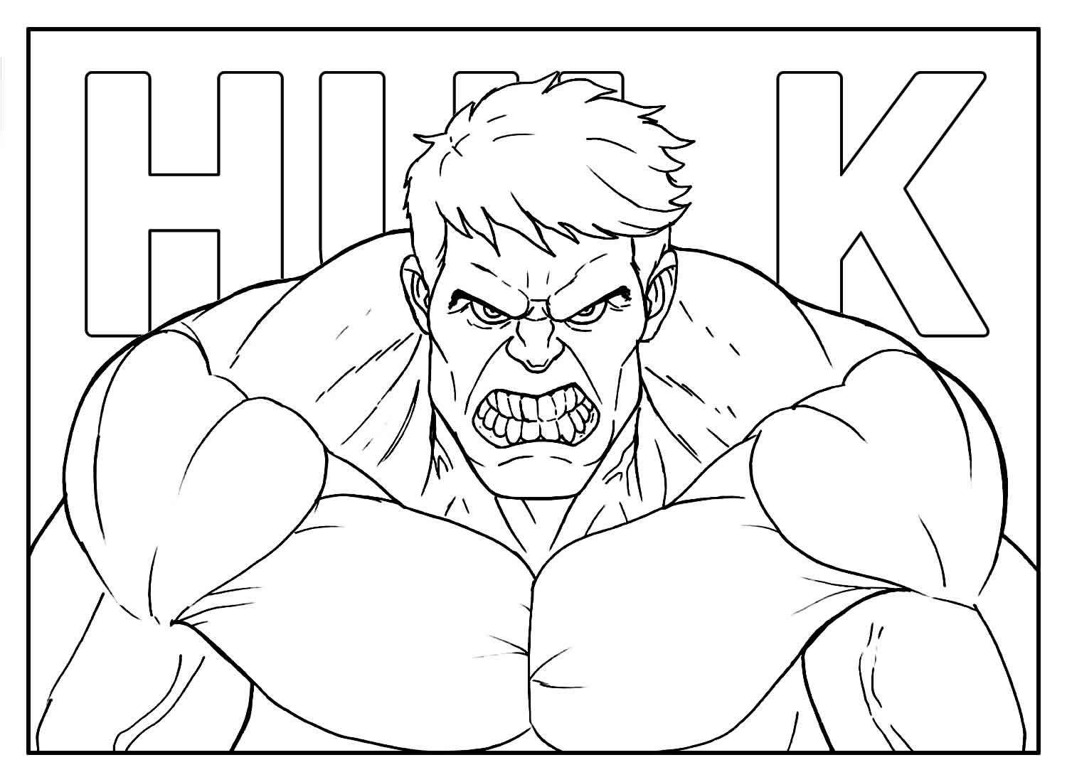 Desenho de Os Vingadores (Avengers) para imprimir