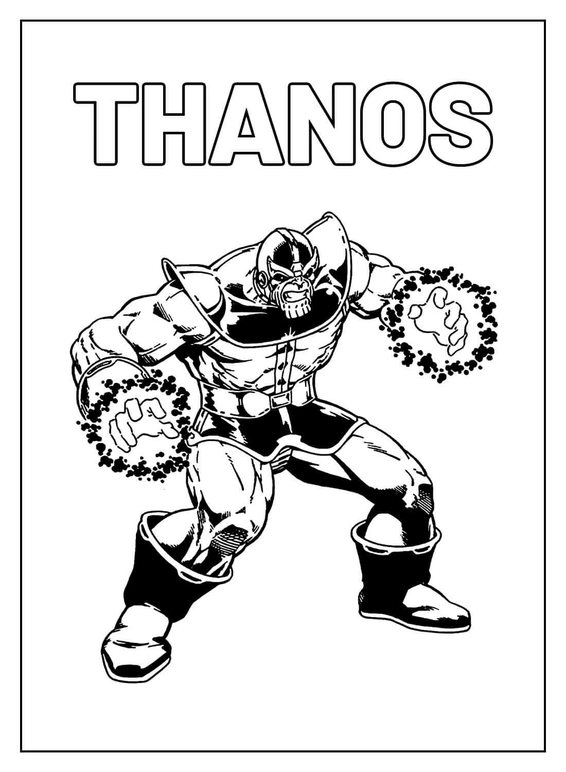 Desenho de Os Vingadores (Avengers) para imprimir
