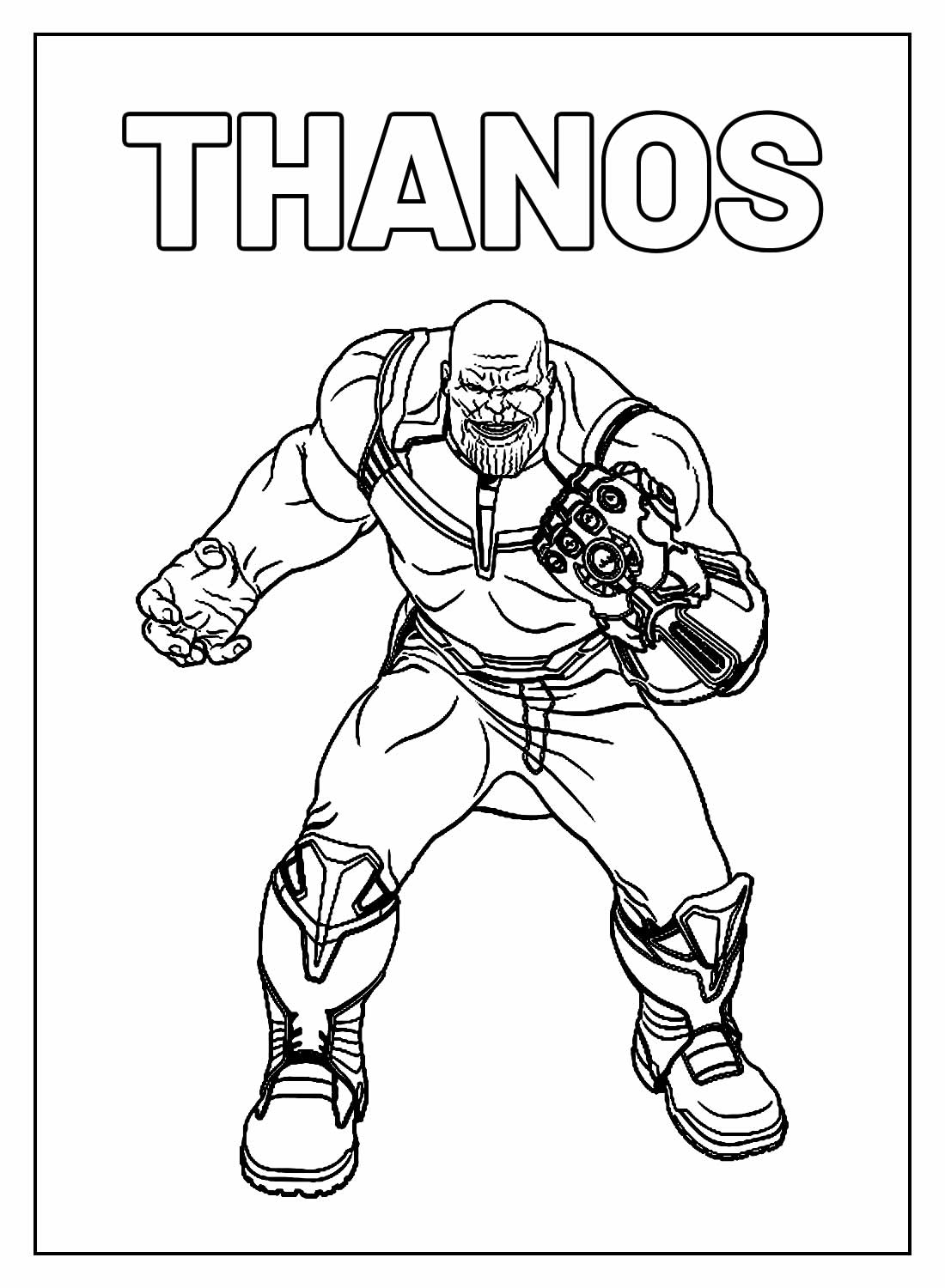 Desenho de Os Vingadores (Avengers) para imprimir