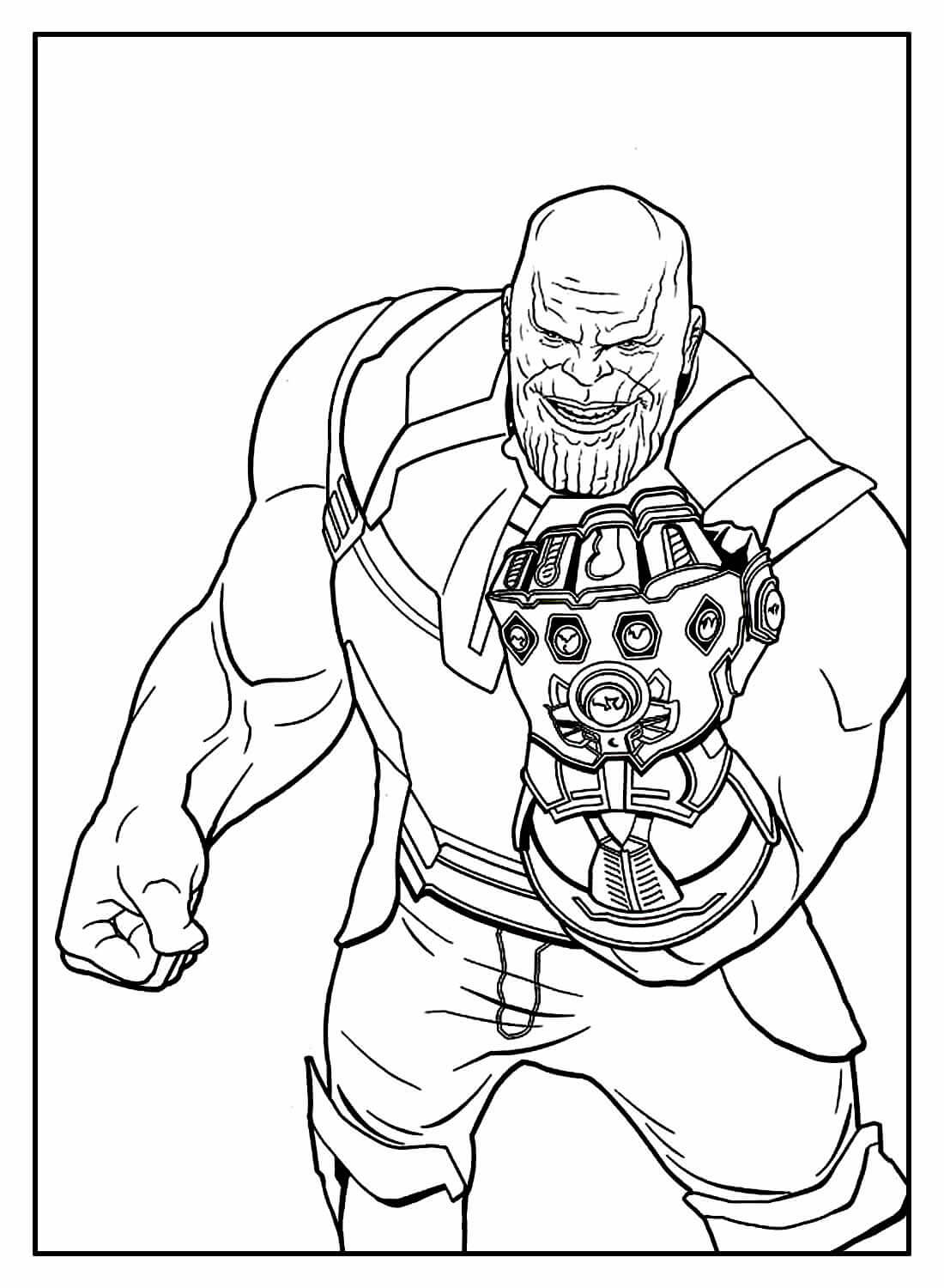 Desenho de Os Vingadores (Avengers) para imprimir