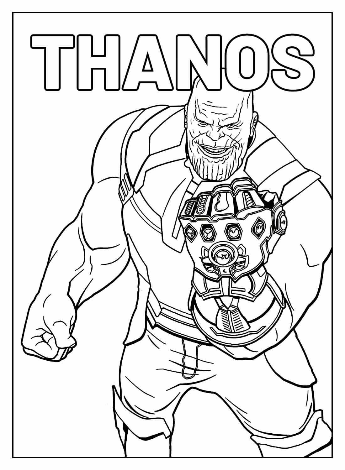 Desenho de Os Vingadores (Avengers) para imprimir