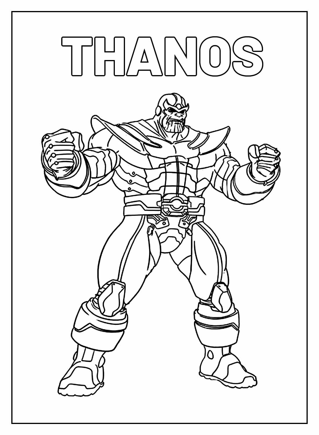 Desenho de Os Vingadores (Avengers) para imprimir