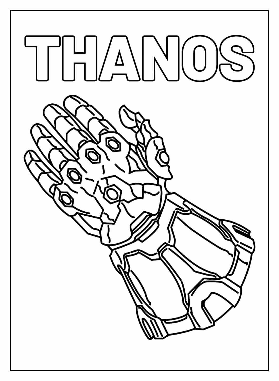 Desenho de Os Vingadores (Avengers) para imprimir