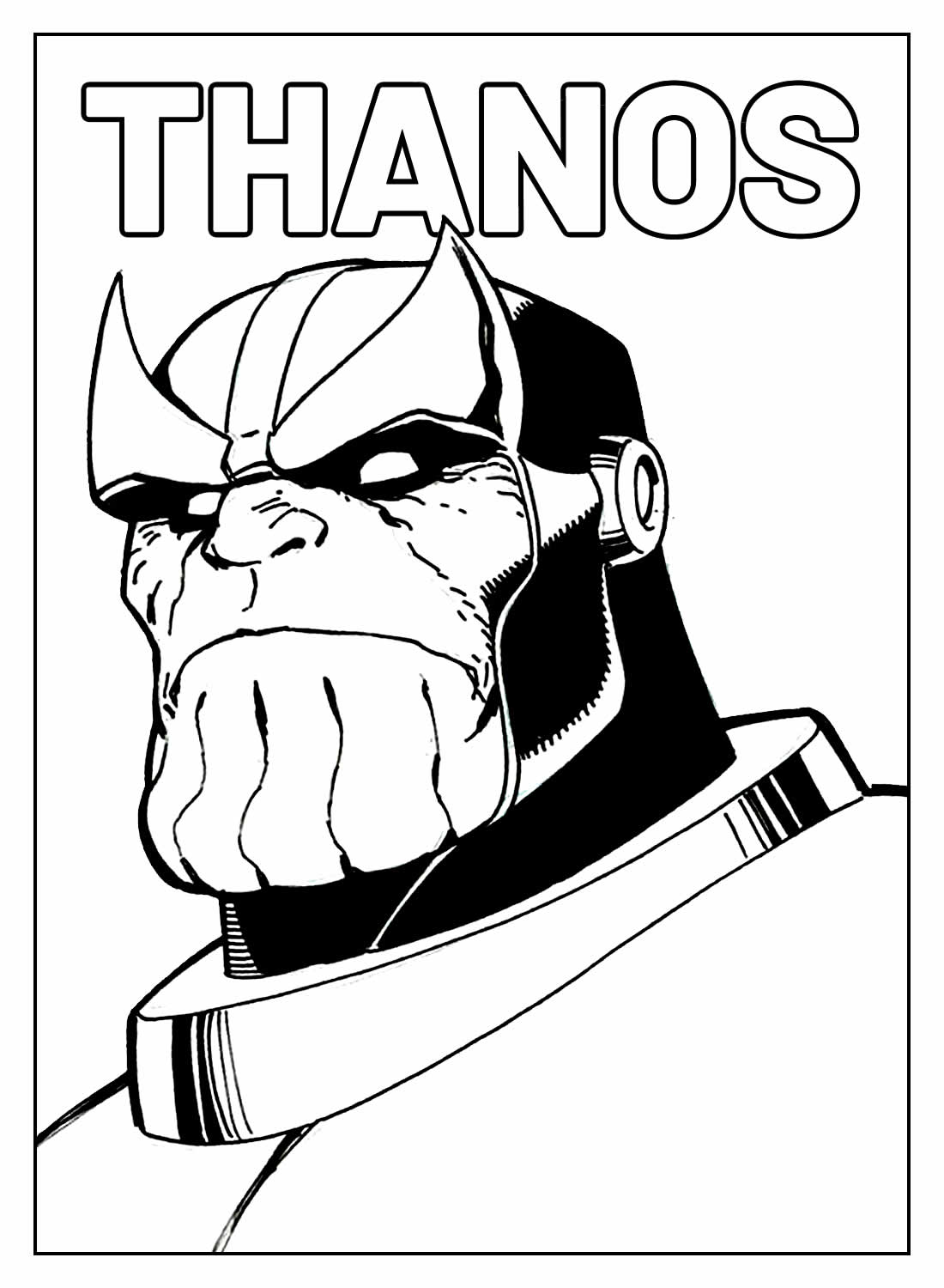 Desenho de Os Vingadores (Avengers) para imprimir