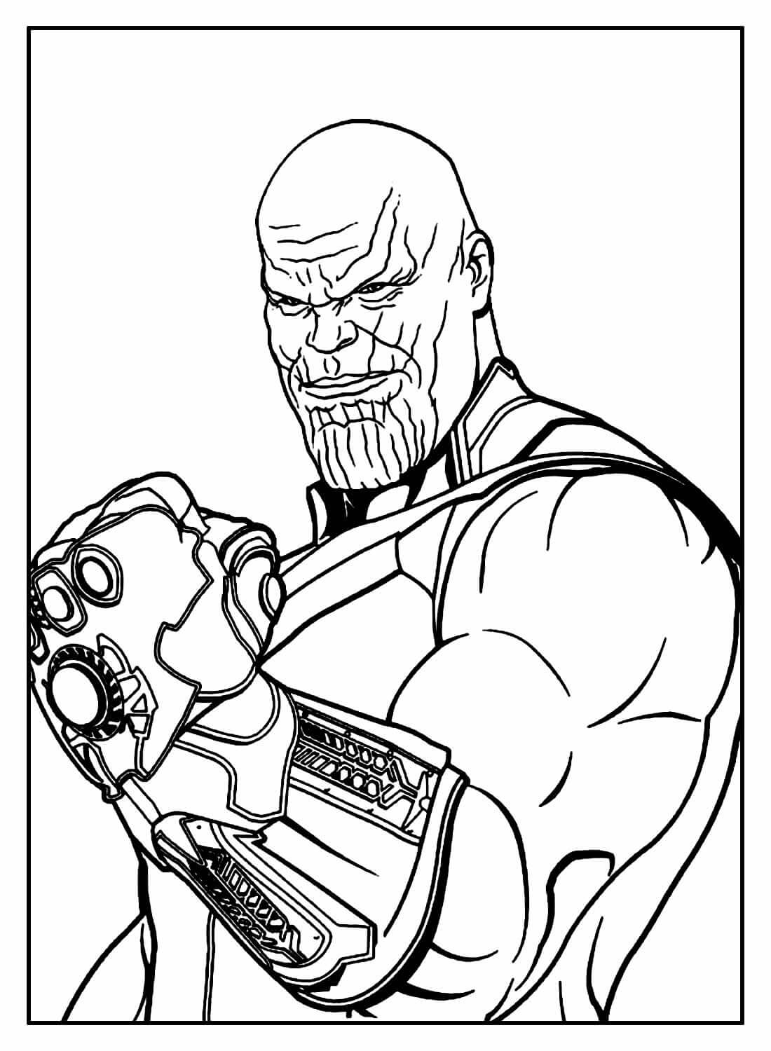 Desenho de Os Vingadores (Avengers) para imprimir