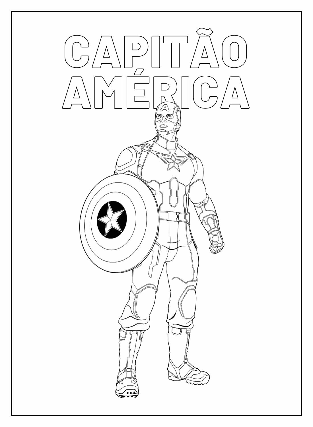 Desenho de Os Vingadores (Avengers) para imprimir