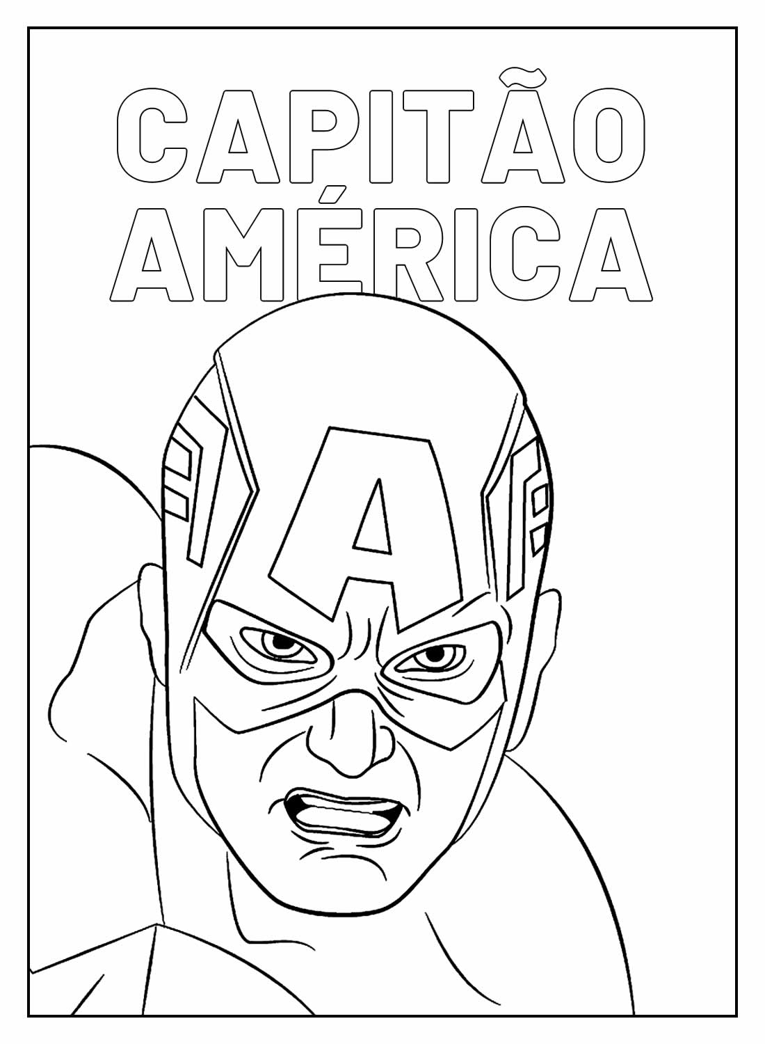 Desenho de Os Vingadores (Avengers) para imprimir