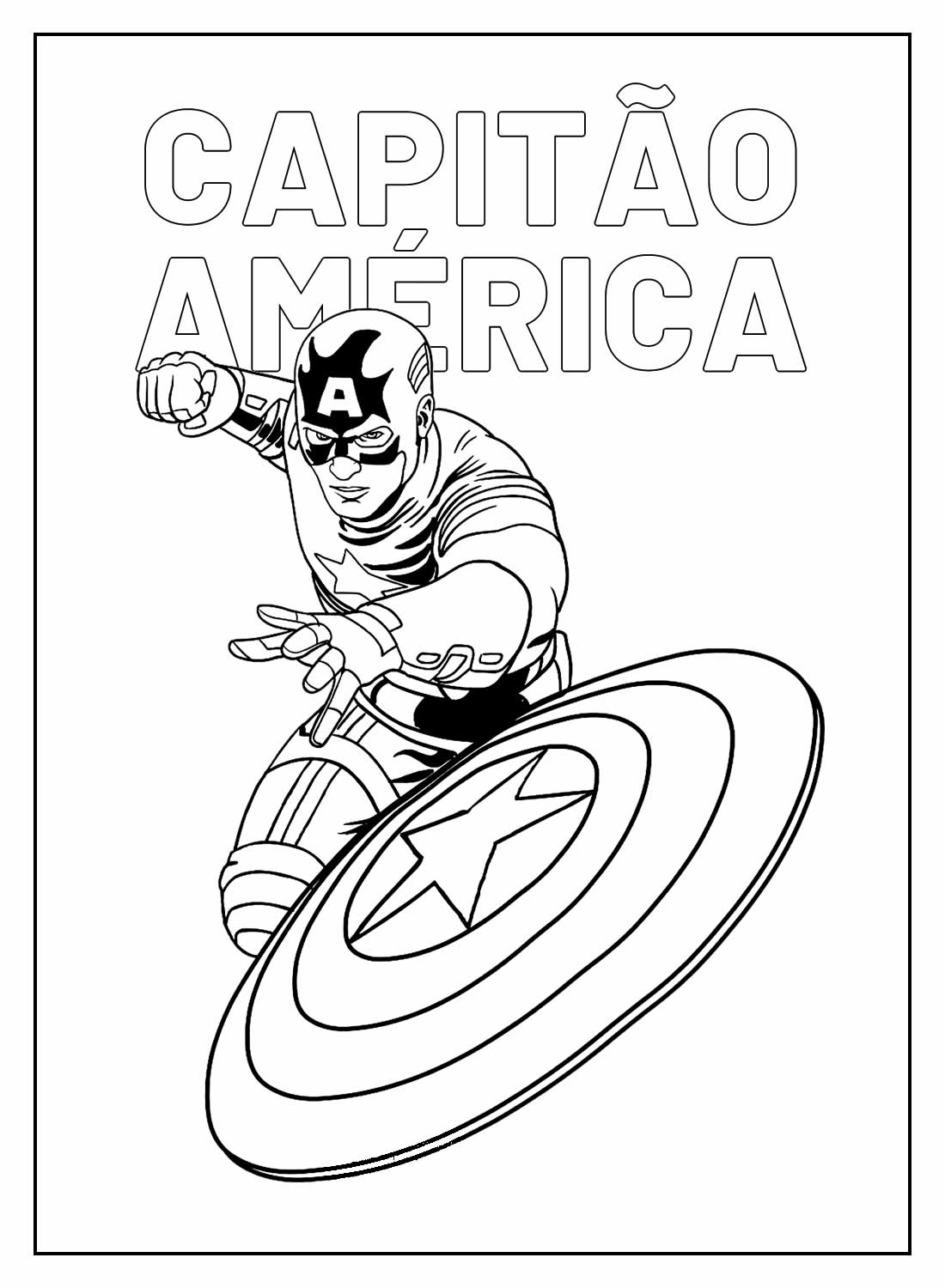 Desenho de Os Vingadores (Avengers) para imprimir