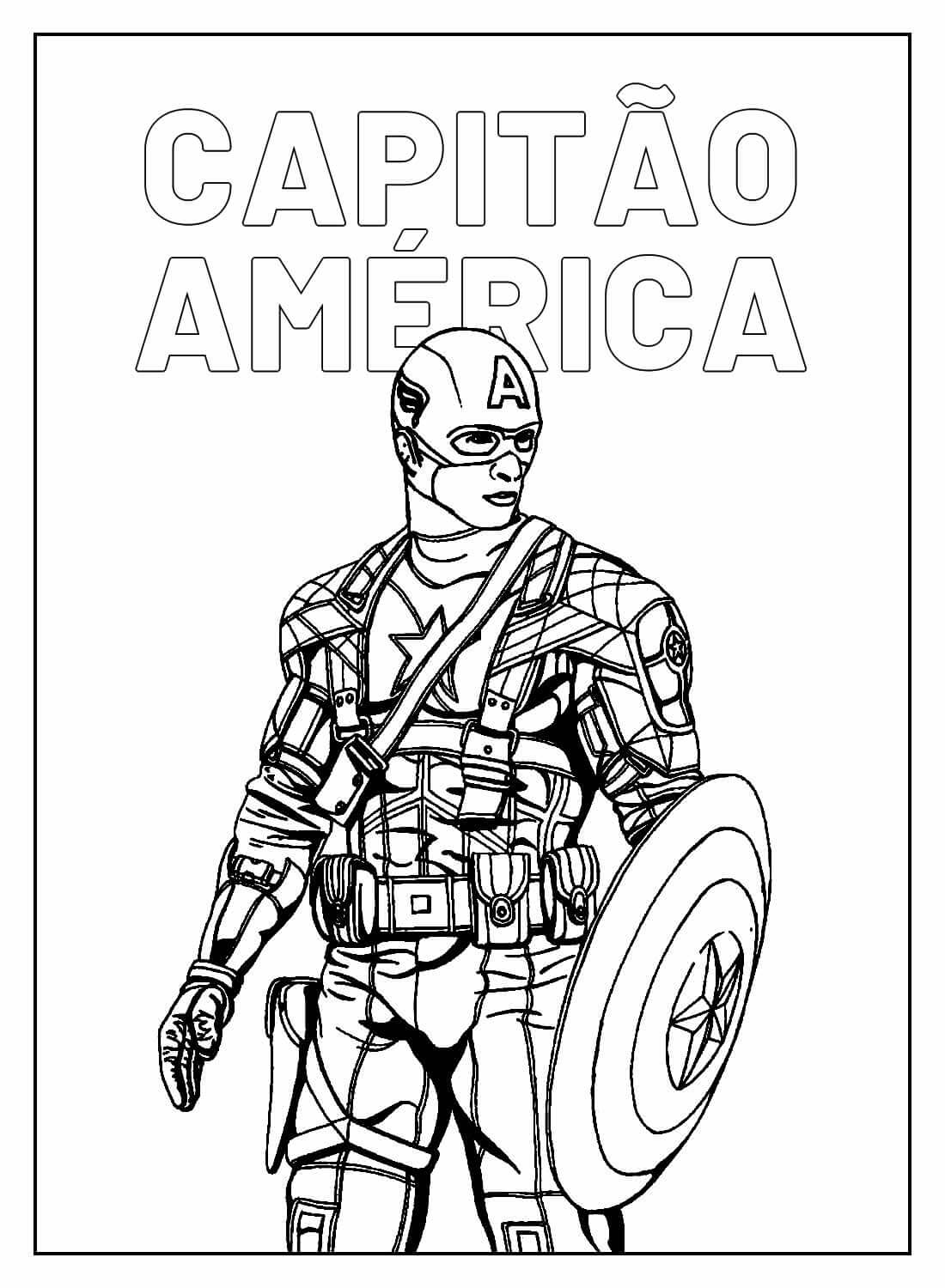 Desenho de Os Vingadores (Avengers) para imprimir