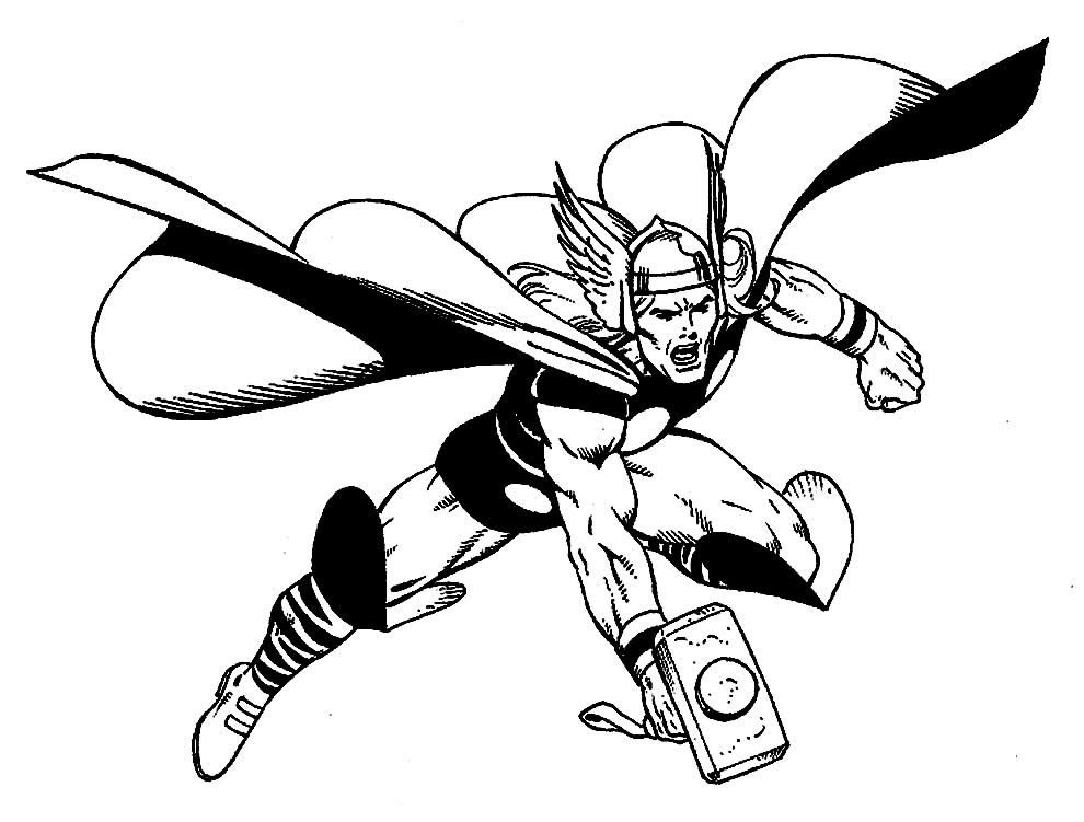 Desenho de Os Vingadores (Avengers) para imprimir