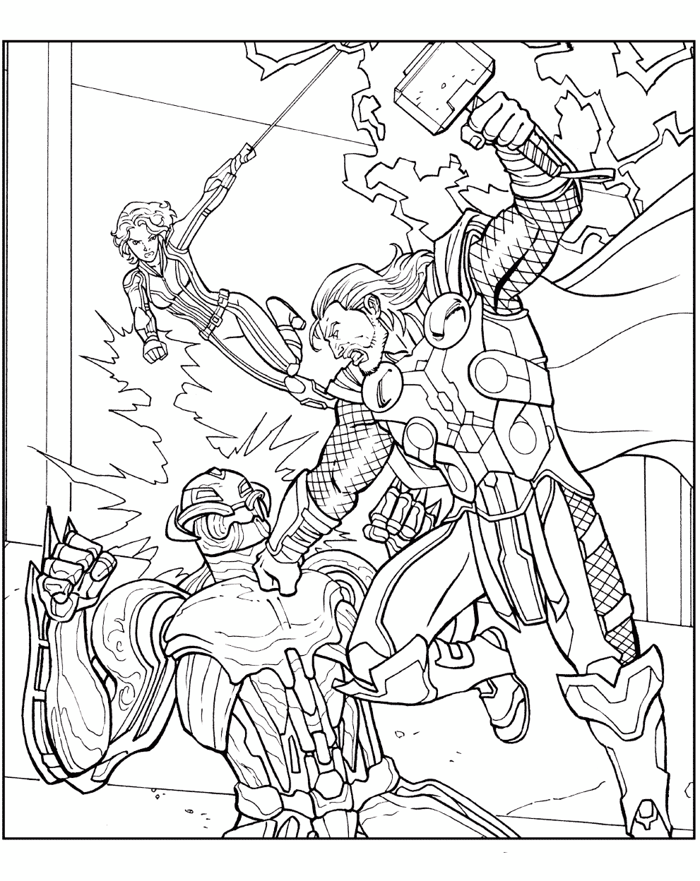 Desenho de Os Vingadores (Avengers) para imprimir