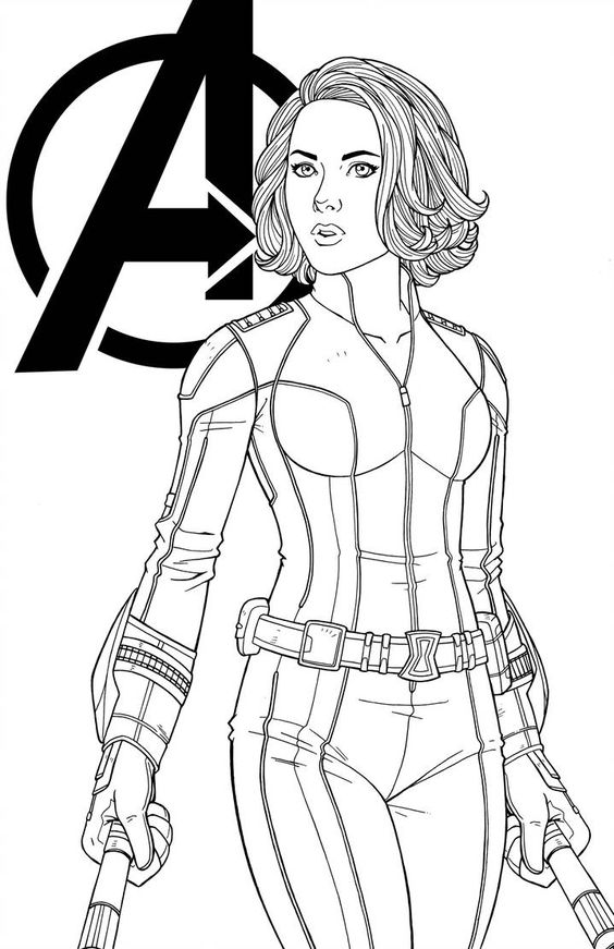 Desenho de Os Vingadores (Avengers) para imprimir