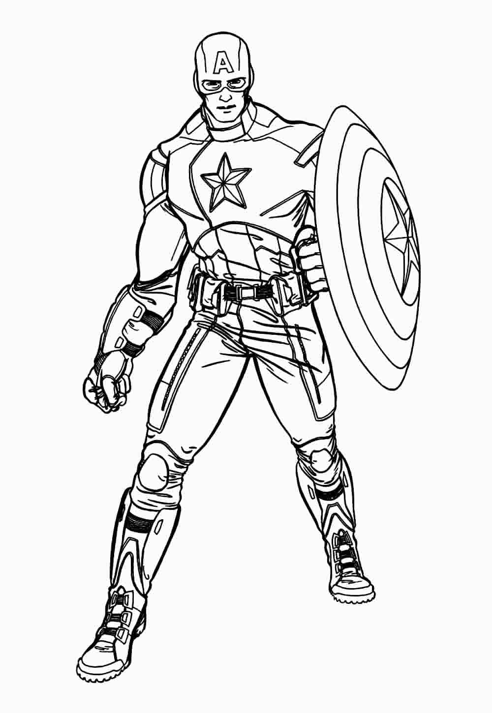 Desenho de Os Vingadores (Avengers) para imprimir