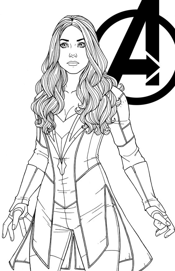 Desenho de Os Vingadores (Avengers) para imprimir