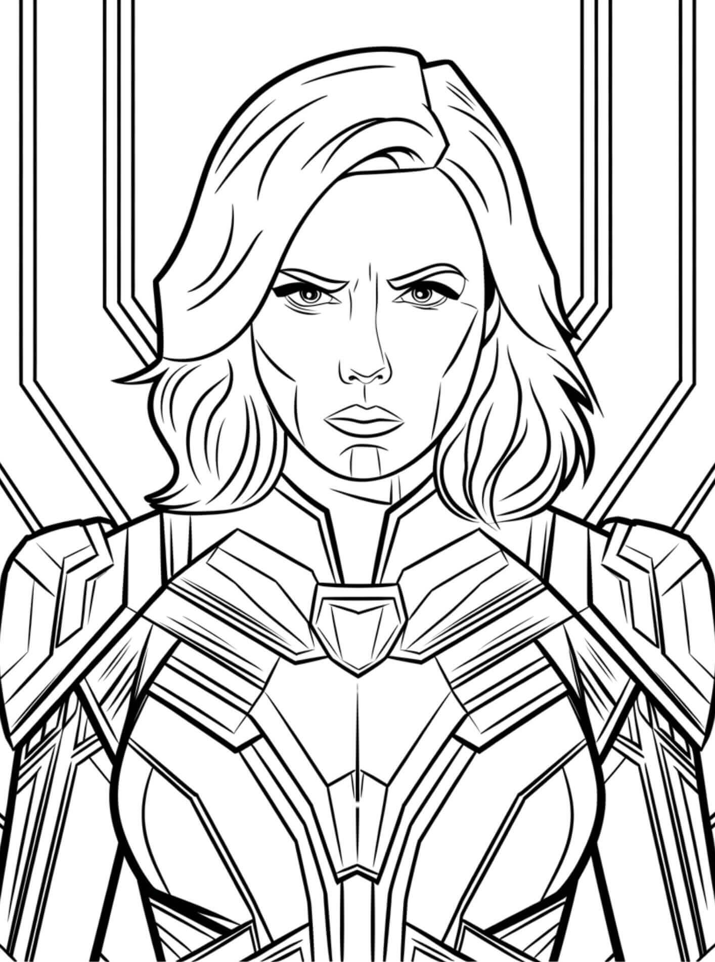 Desenho de Os Vingadores (Avengers) para imprimir