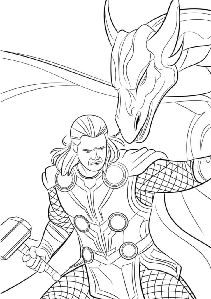Desenho de Os Vingadores (Avengers) para imprimir