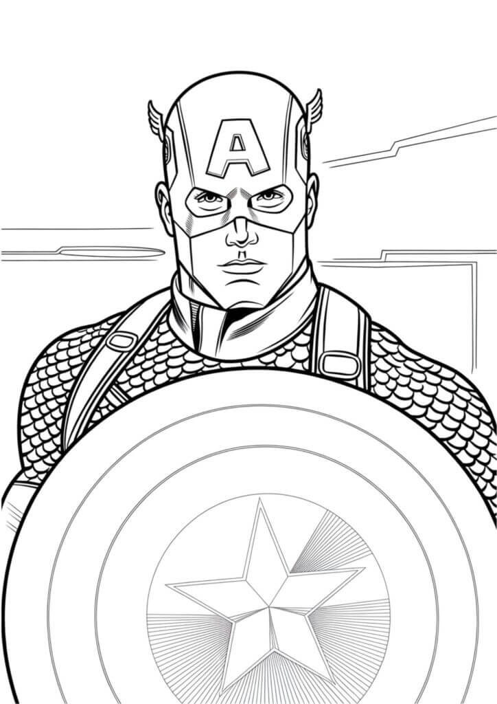 Desenho de Os Vingadores (Avengers) para imprimir