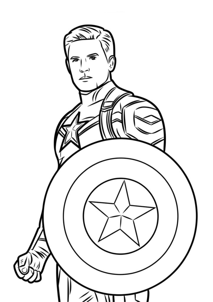 Desenho de Os Vingadores (Avengers) para imprimir