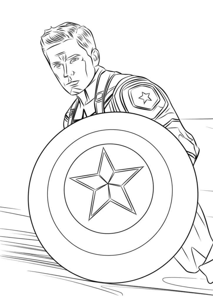 Desenho de Os Vingadores (Avengers) para imprimir