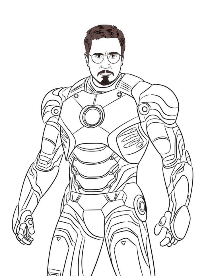 Desenho de Os Vingadores (Avengers) para imprimir