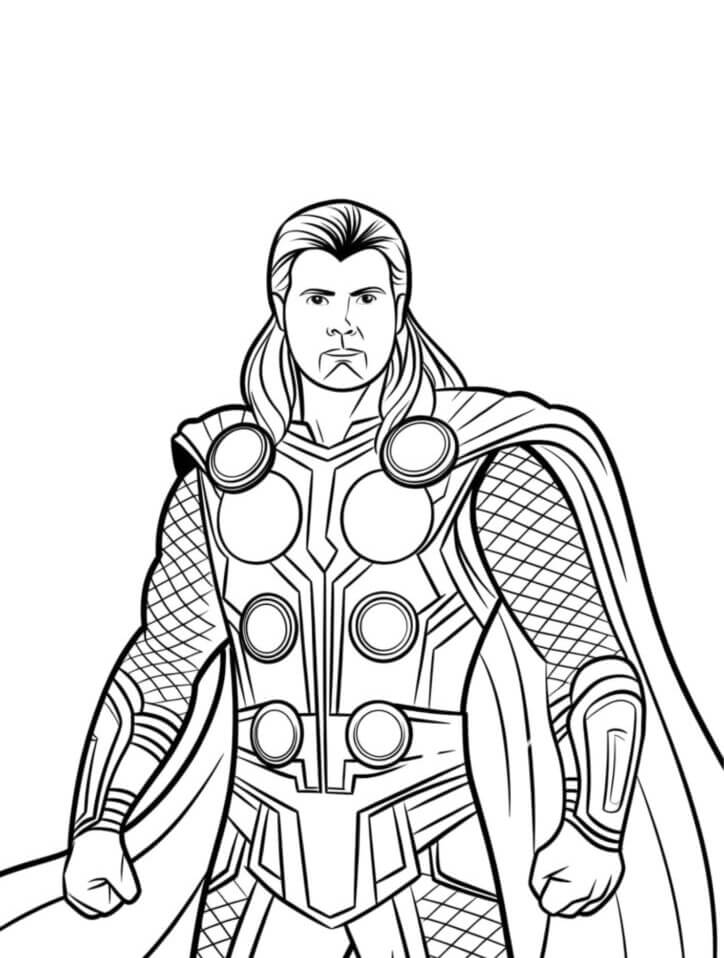 Desenho de Os Vingadores (Avengers) para imprimir