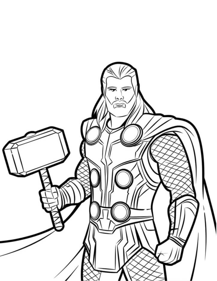 Desenho de Os Vingadores (Avengers) para imprimir