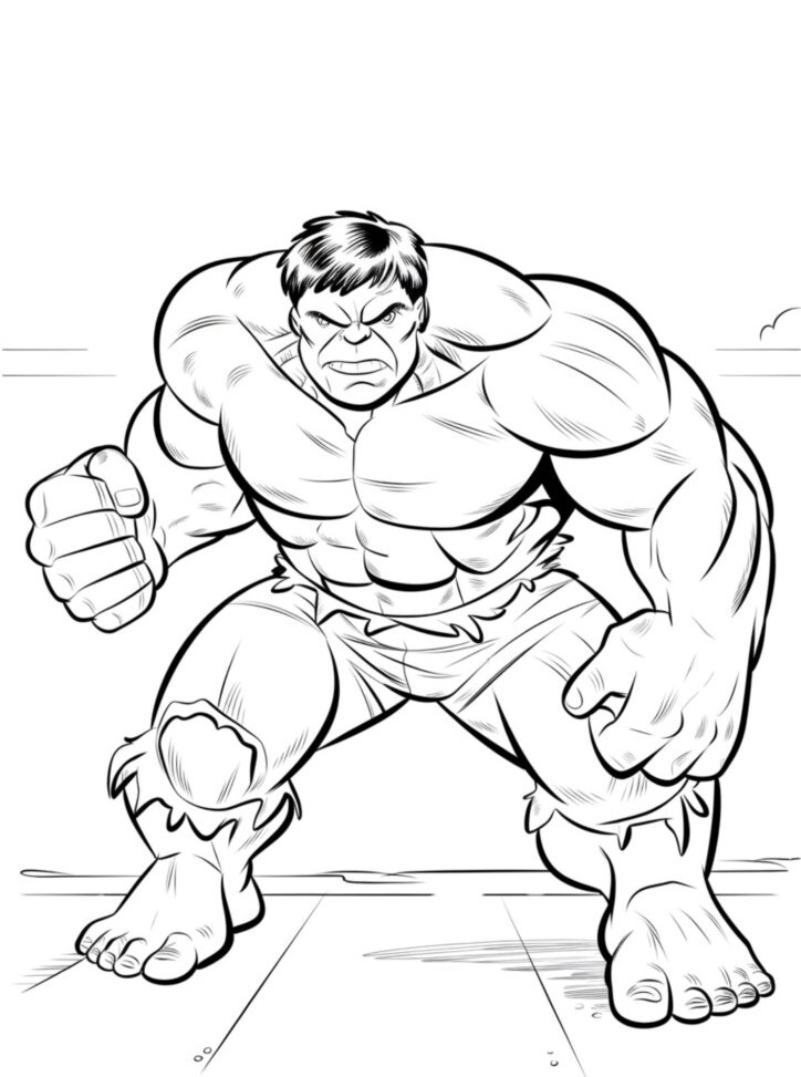 Desenho de Os Vingadores (Avengers) para imprimir