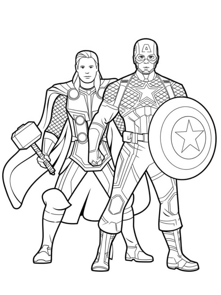 Desenho de Os Vingadores (Avengers) para imprimir