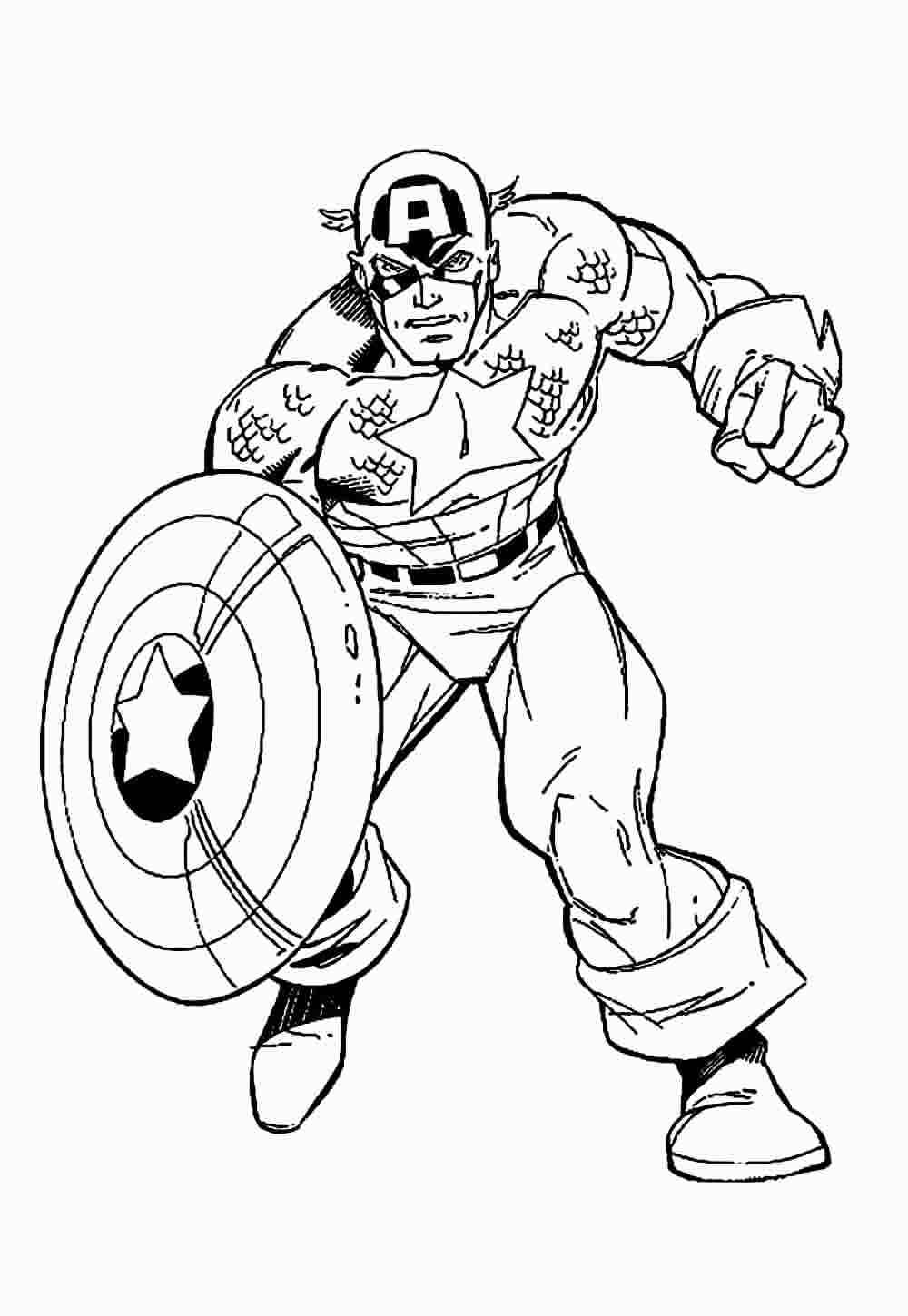 Desenho de Os Vingadores (Avengers) para imprimir