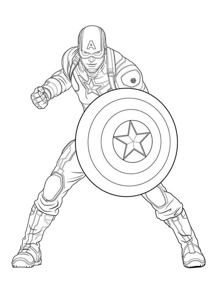 Desenho de Os Vingadores (Avengers) para imprimir