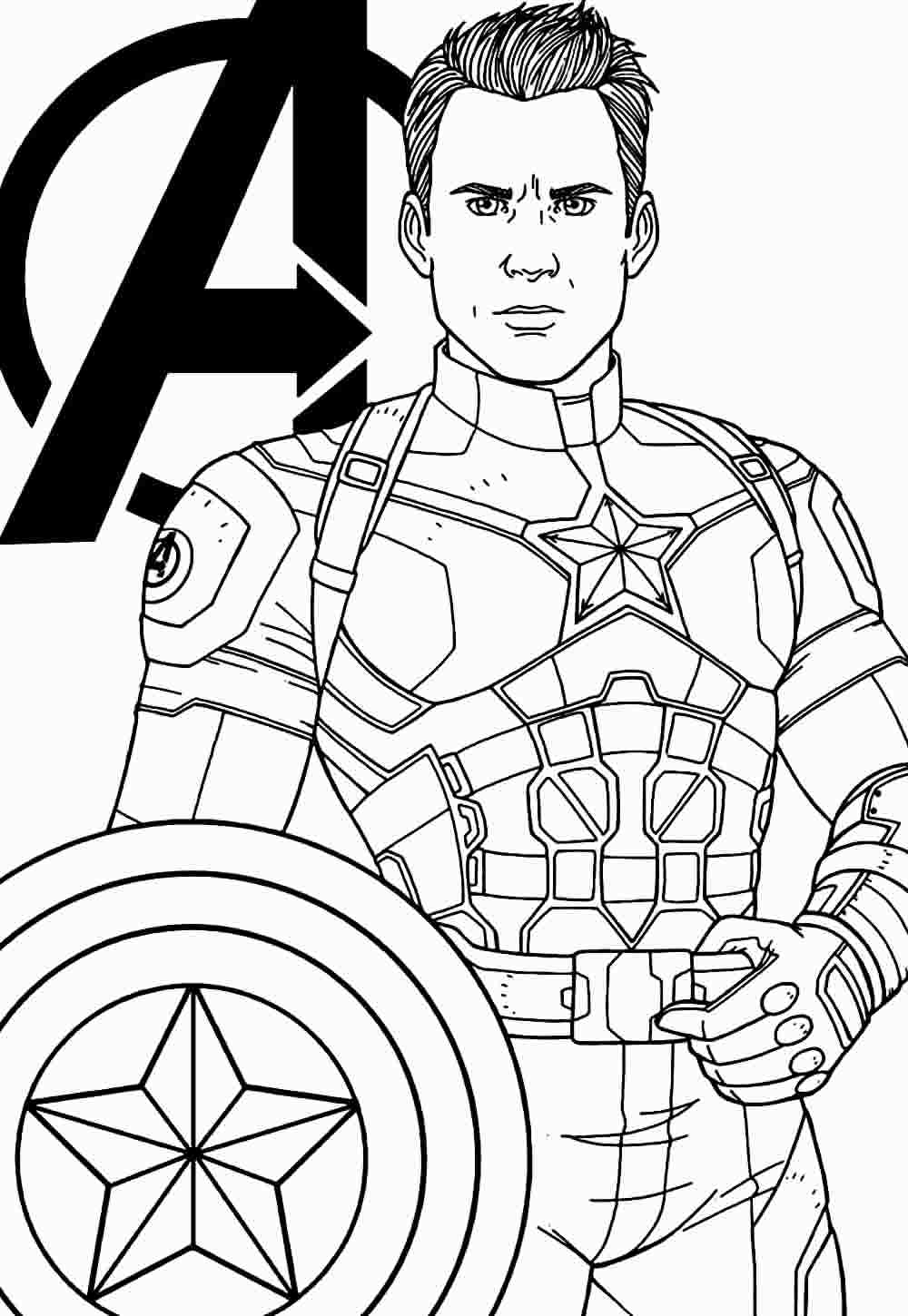 Desenho de Os Vingadores (Avengers) para imprimir