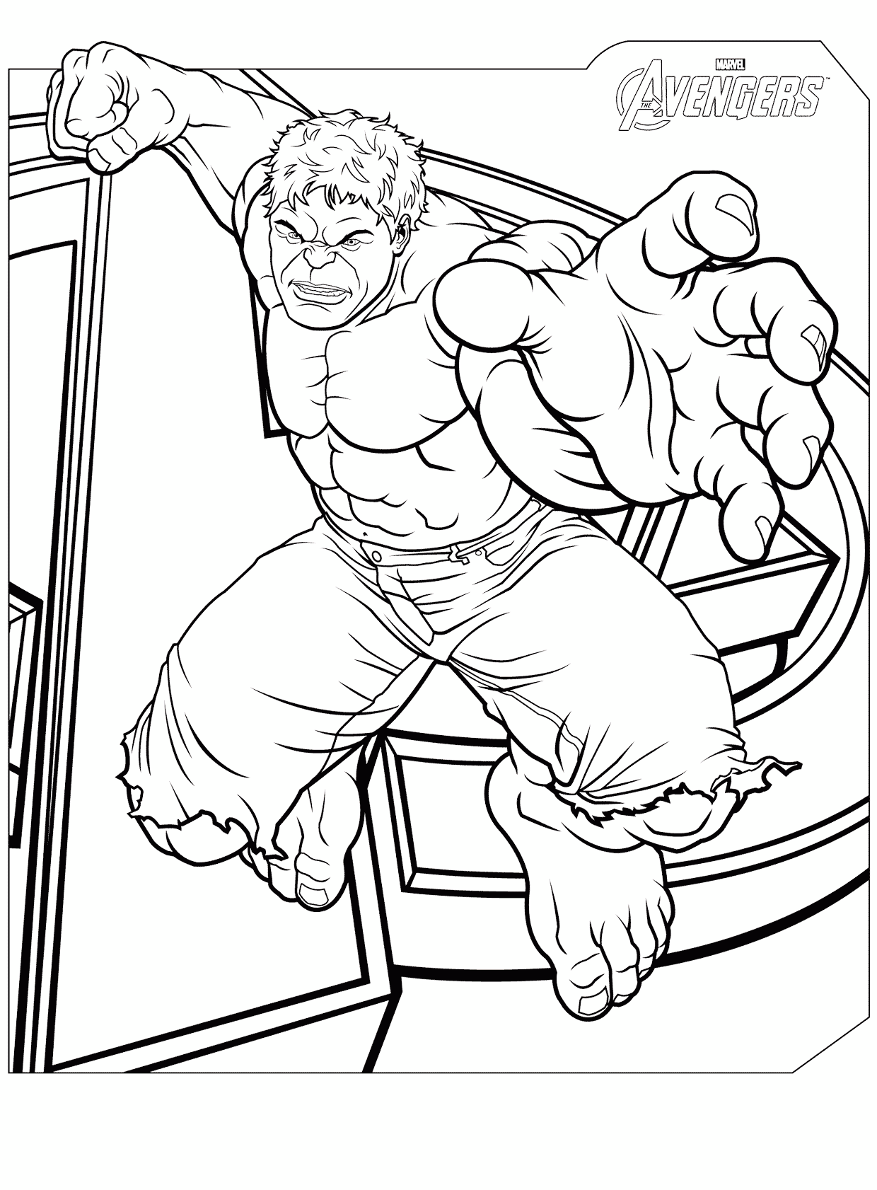 Desenho de Os Vingadores (Avengers) para imprimir