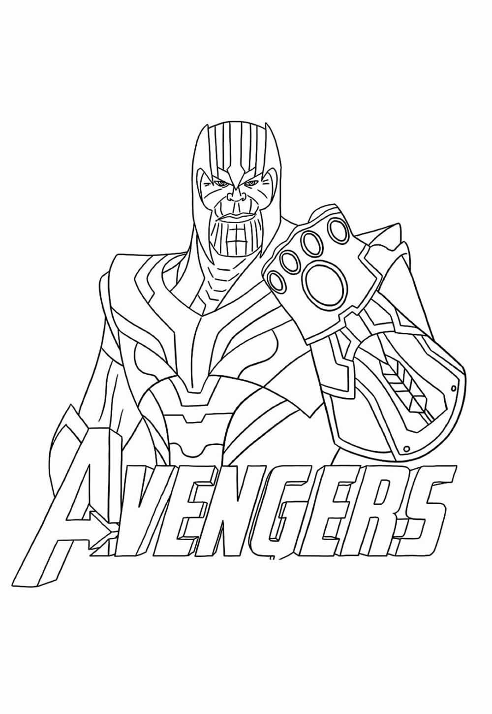 Desenho de Os Vingadores (Avengers) para imprimir