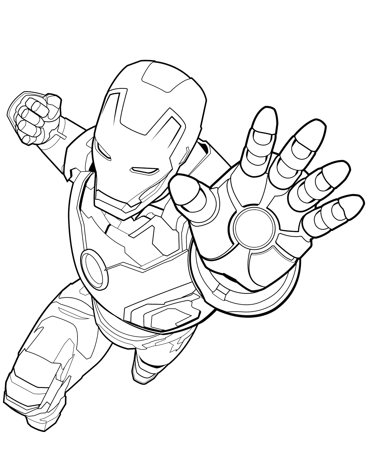Desenho de Os Vingadores (Avengers) para imprimir