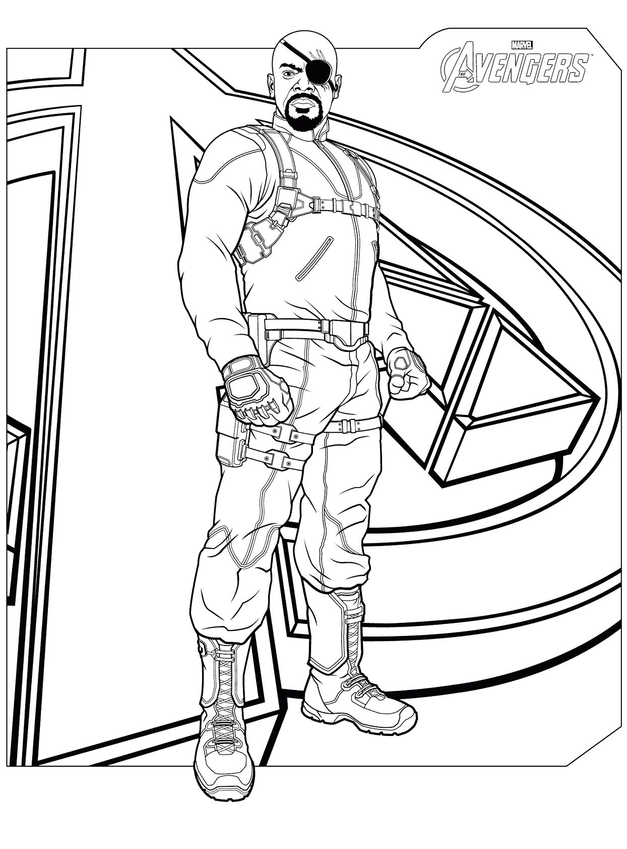 Desenho de Os Vingadores (Avengers) para imprimir
