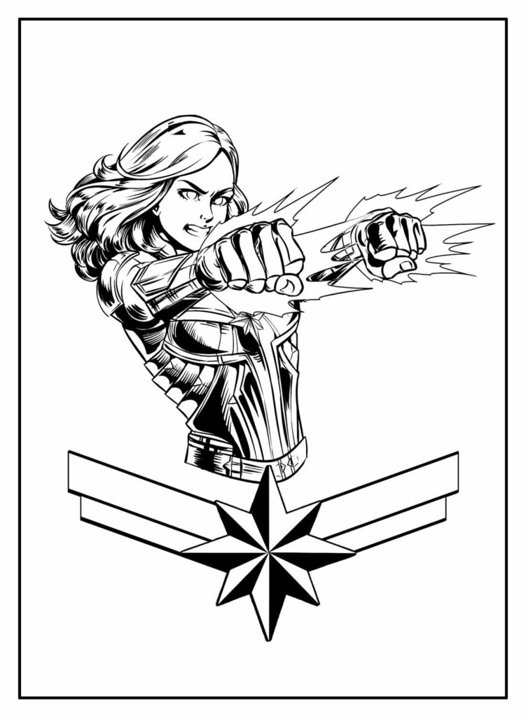 Desenho de Os Vingadores (Avengers) para imprimir
