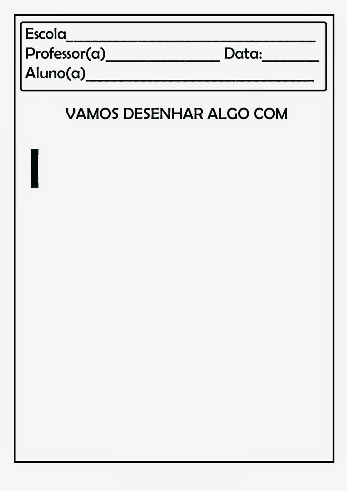 Desenho de Vogais para imprimir