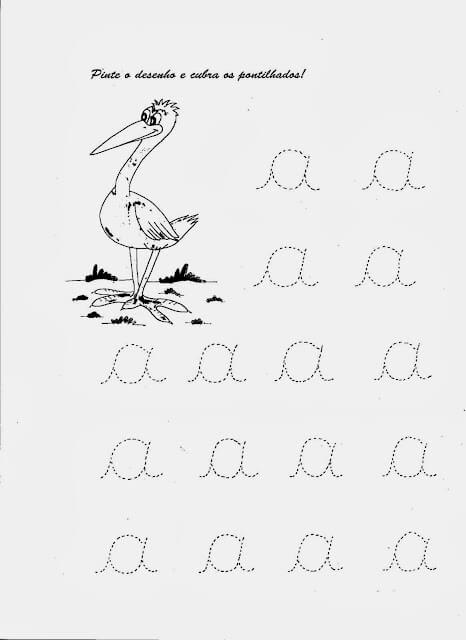 Desenho de Vogais para imprimir