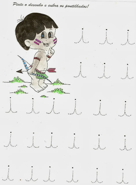 Desenho de Vogais para imprimir