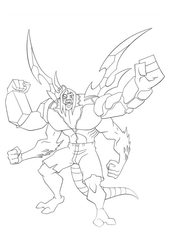 Desenho de Ben 10 para imprimir