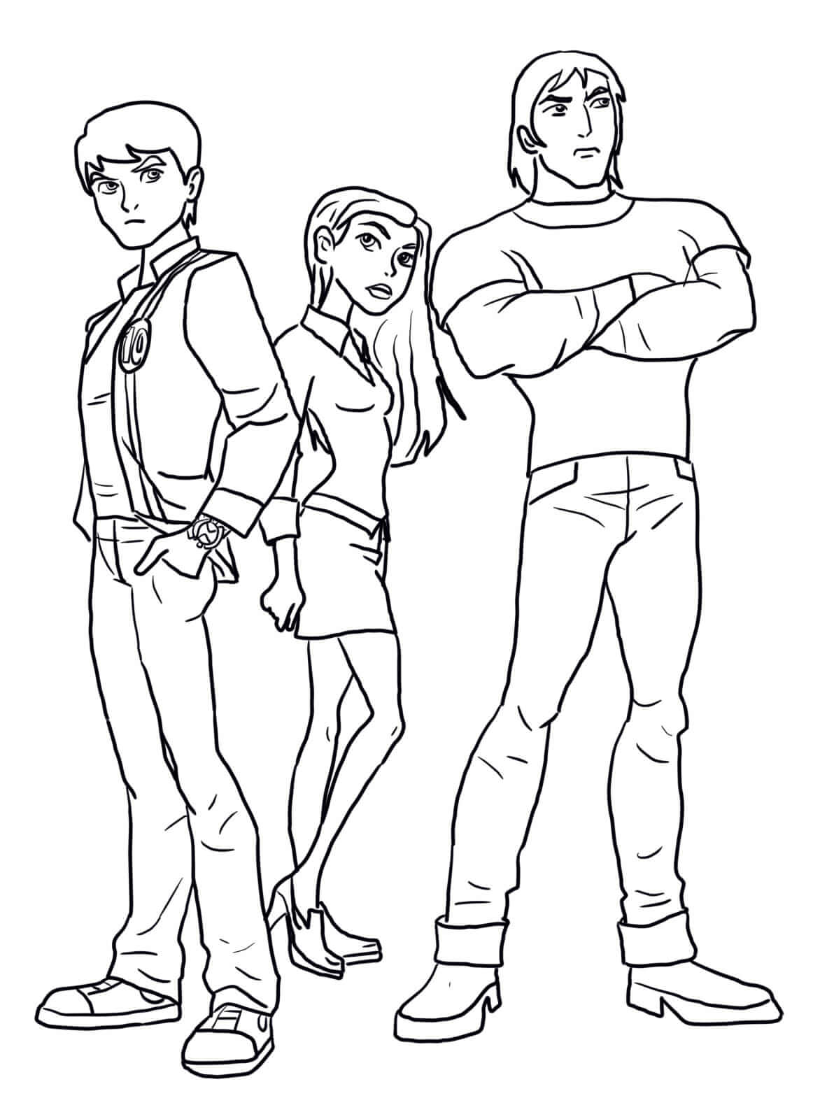 Desenho de Ben 10 para imprimir