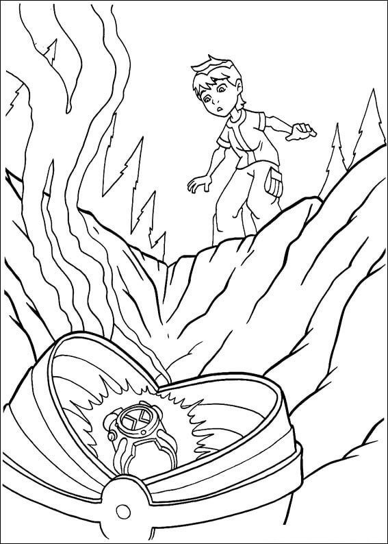 Desenho de Ben 10 para imprimir