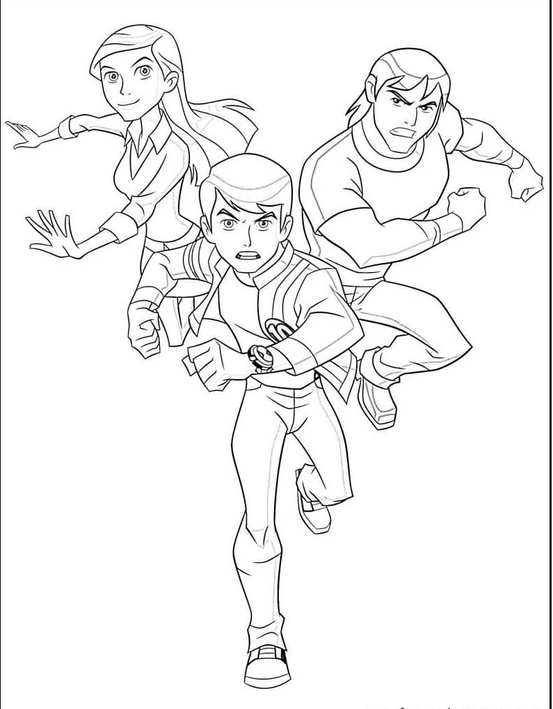 Desenho de Ben 10 para imprimir