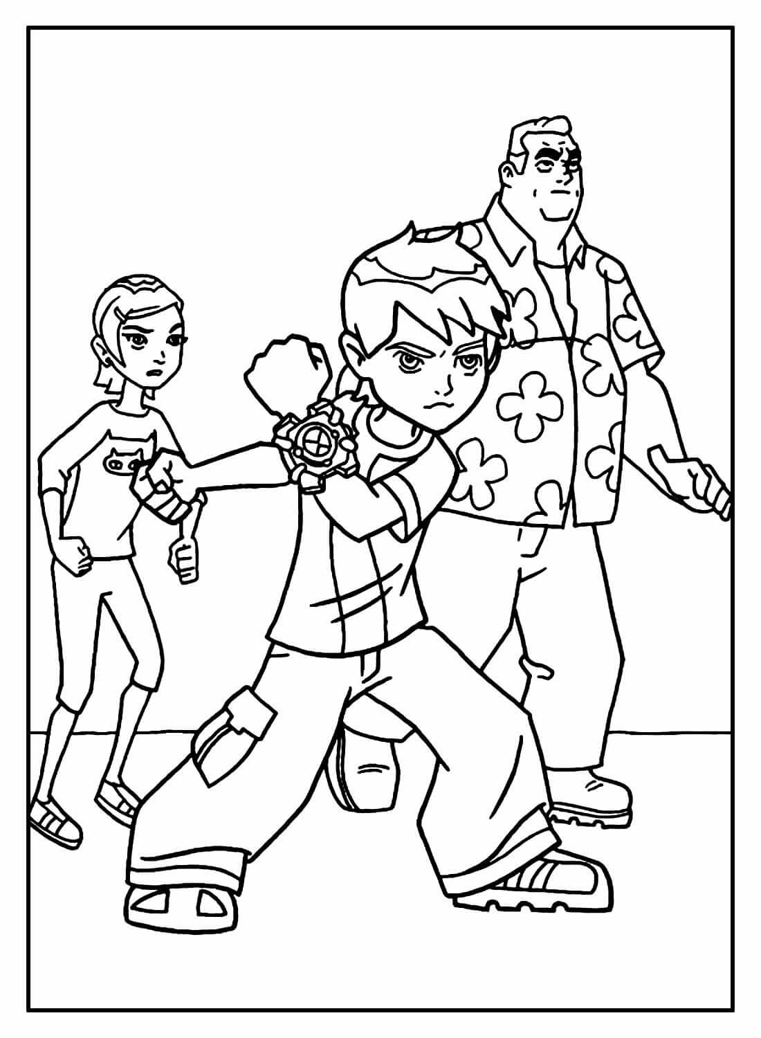 Desenho de Ben 10 para imprimir