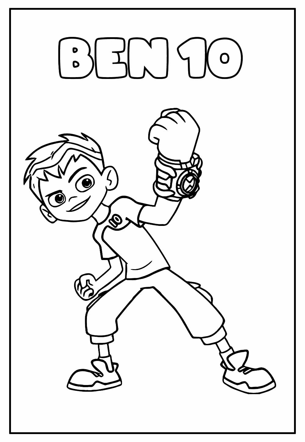 Desenho de Ben 10 para imprimir