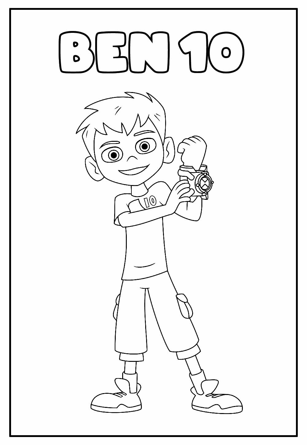 Desenho de Ben 10 para imprimir