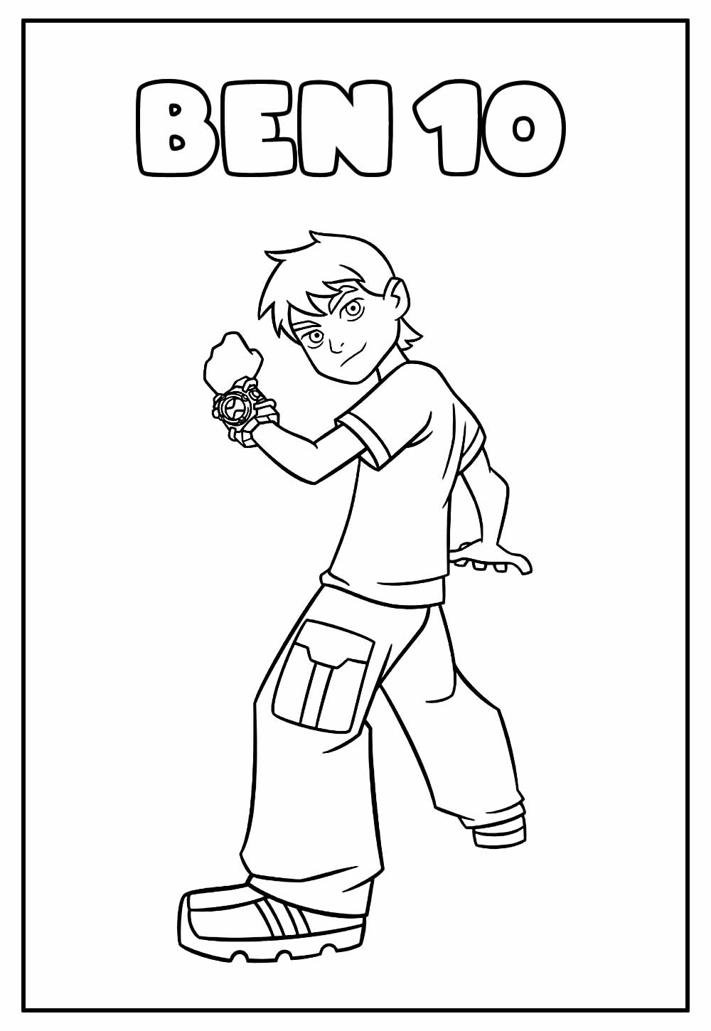 Desenho de Ben 10 para imprimir
