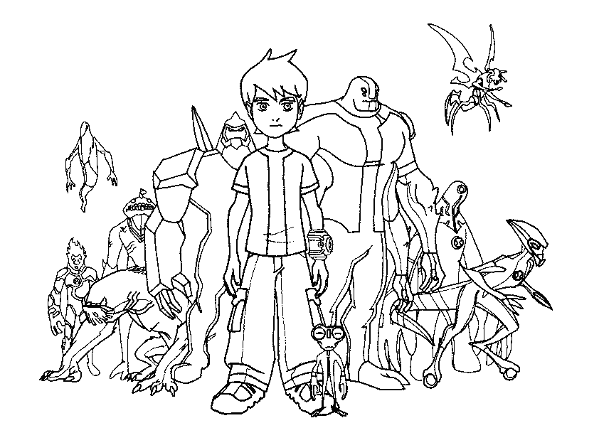 Desenho de Ben 10 para imprimir