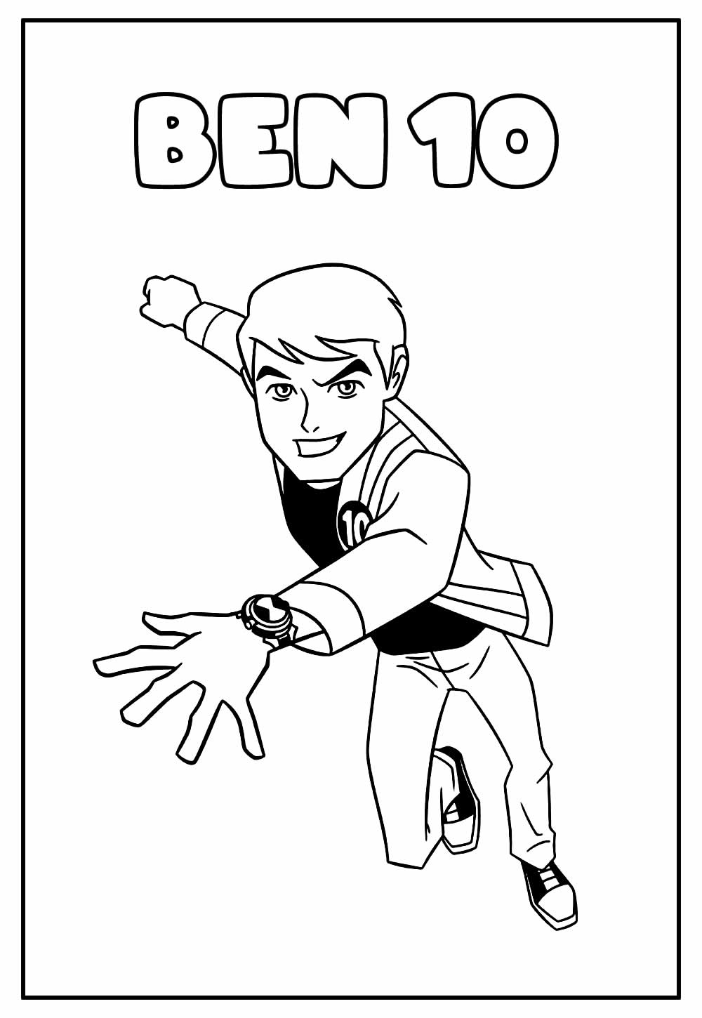 Desenho de Ben 10 para imprimir